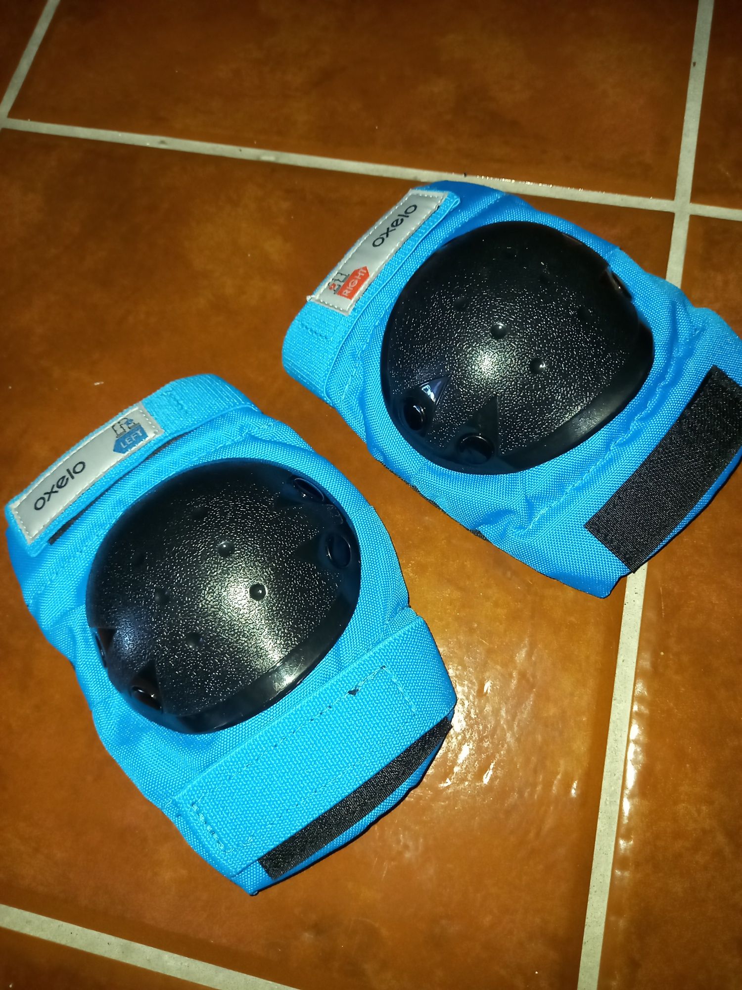 Proteções para cotovelo, joelho e mão