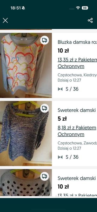 zestaw ubrań damskich