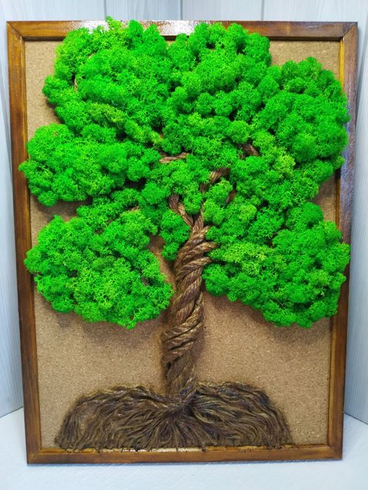 Картина зі стабілізованого моху