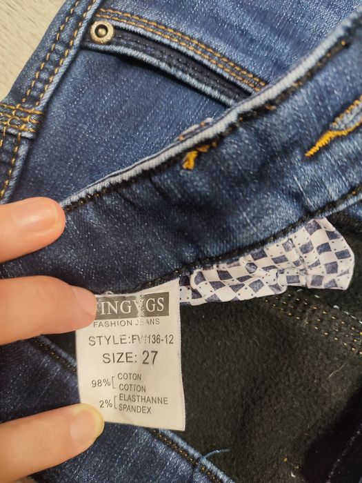 Теплые Джинсы на флисе.Штаны для девочки.Подростковые.На рост 146-165р