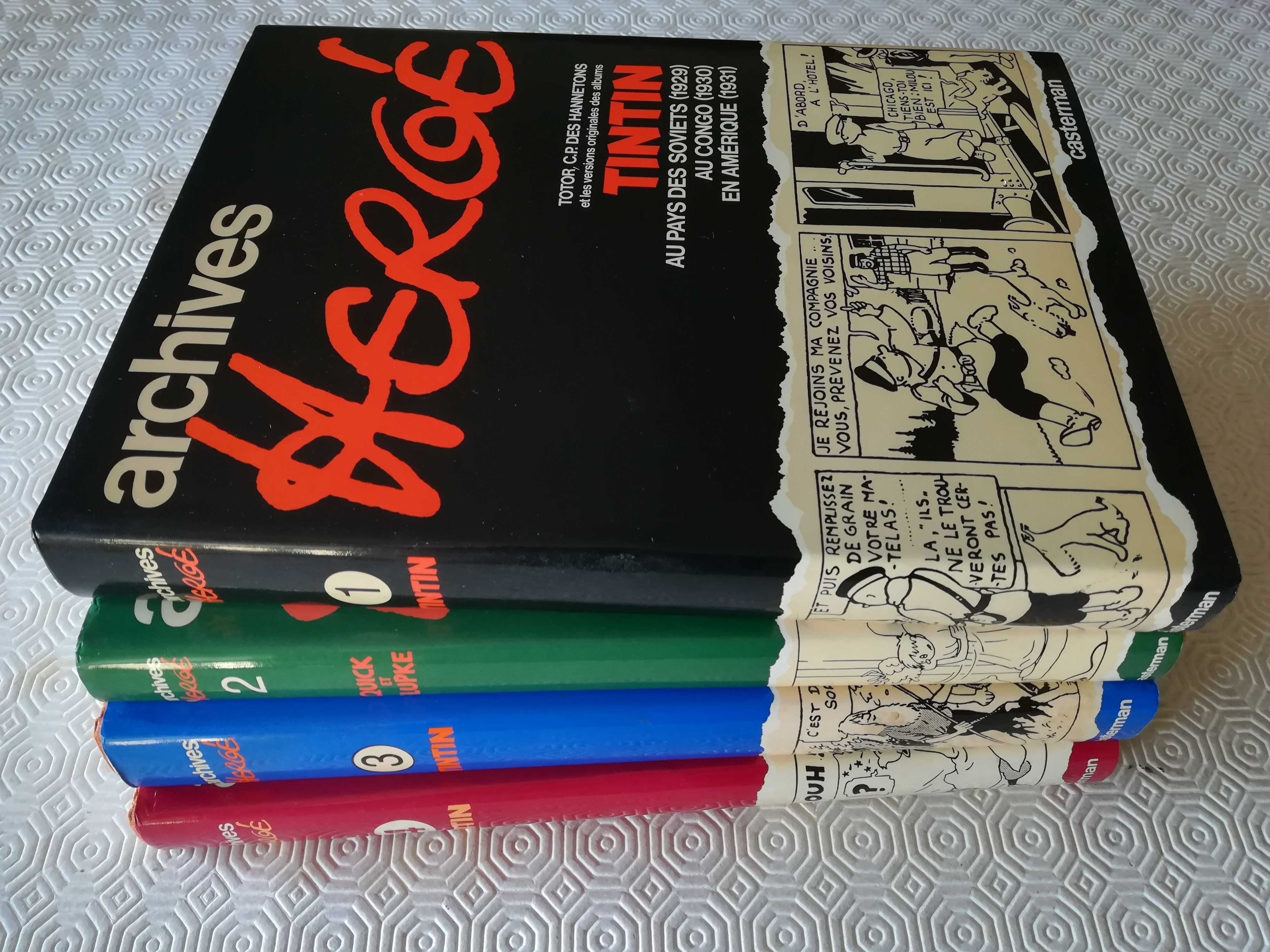 Archives Hergé - 4 vols coleção completa