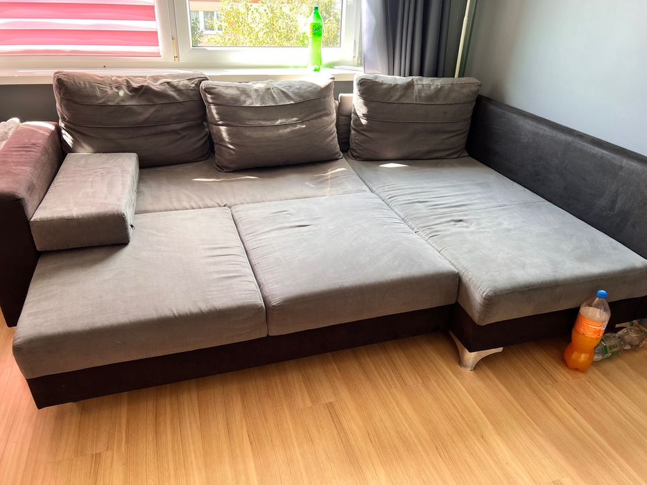 Narożnik rozkładany z funkcją spania