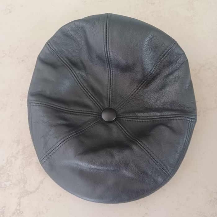 Kaszkiet ze skóry naturalnej XL/59 cm