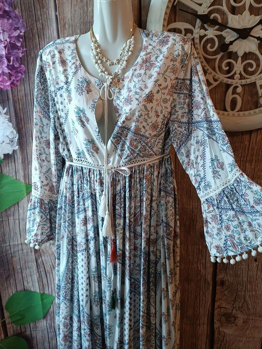 Пляжне шикарне плаття - халат . Р 46-48