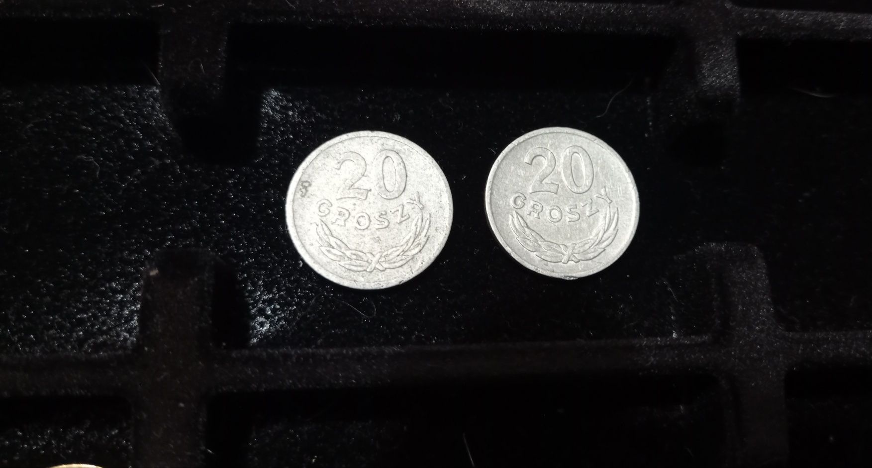 Monety 20 groszy z 1973 roku zm i bzm