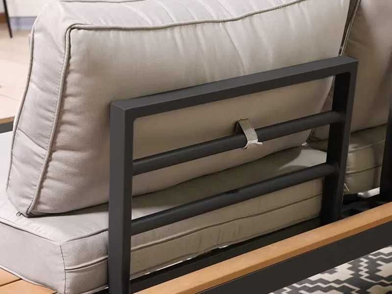 Zestaw Mebli Ogrodowych Do Ogrodu Na Taras Narożny Duży Drewniany