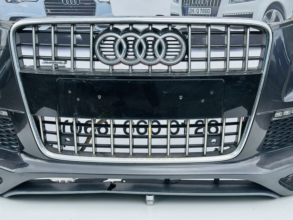 Передній Бампер Audi Q7 4L S-Line Рестайлинг Губа Передня Роборка