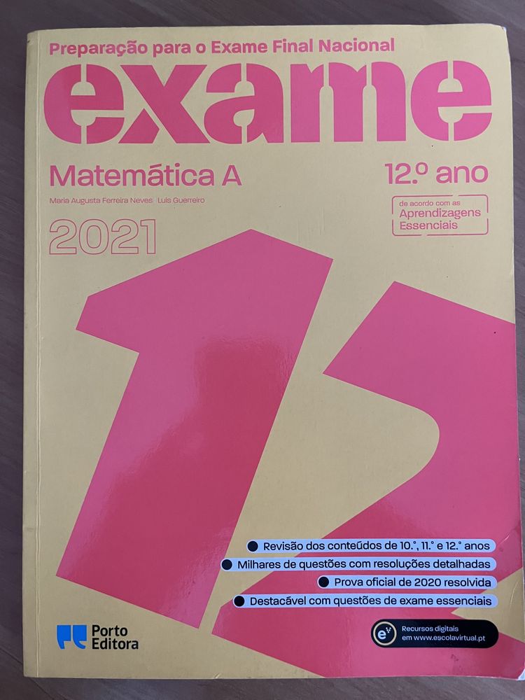 Livro “Exame Matemática A” 2021