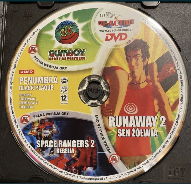 Gry PC CD-Action DVD nr 151: Runaway 2, Gumboy Crazy Adventures