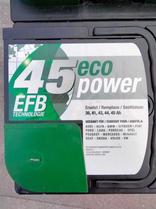 Akumulator Cartec Eco Power EFB START&STOP 45Ah 450A NOWY