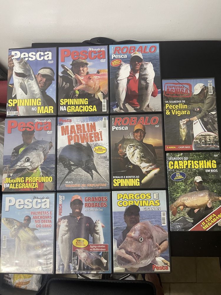 Dvd’s de pesca (vários tipos de pesca)