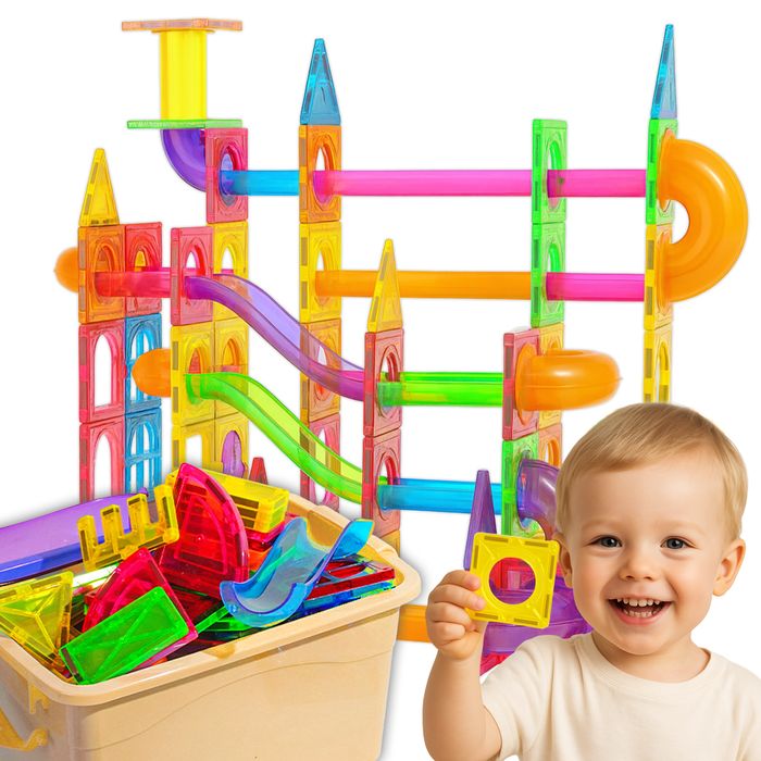 Klocki Magnetyczne Magnetyczne 100 elementów zestaw IDEALNY Prezent