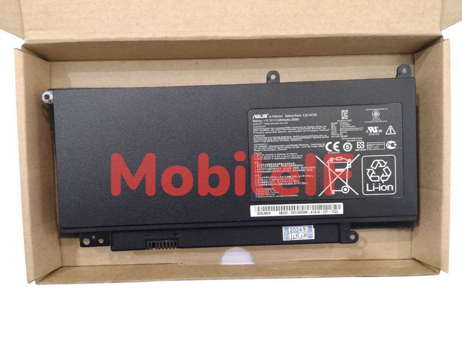 Акумулятор Asus N750, N750J, N750JK, N750Y47JV-S, C32-N750 Original