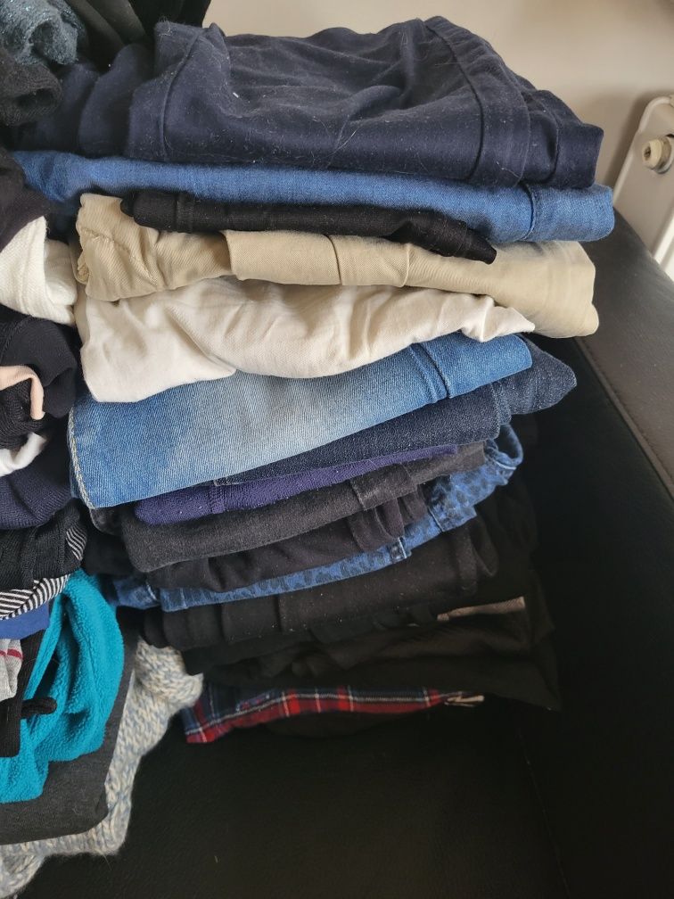 121 ubrań S/M, ubrania, zestaw, paka, sukienki, spodnie, bluzki, t-shi