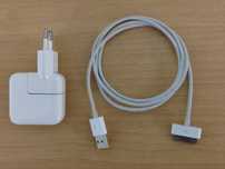 Adaptador/Carregador APPLE USB 10W + Cabo APPLE 30 pinos p/ USB (1m)