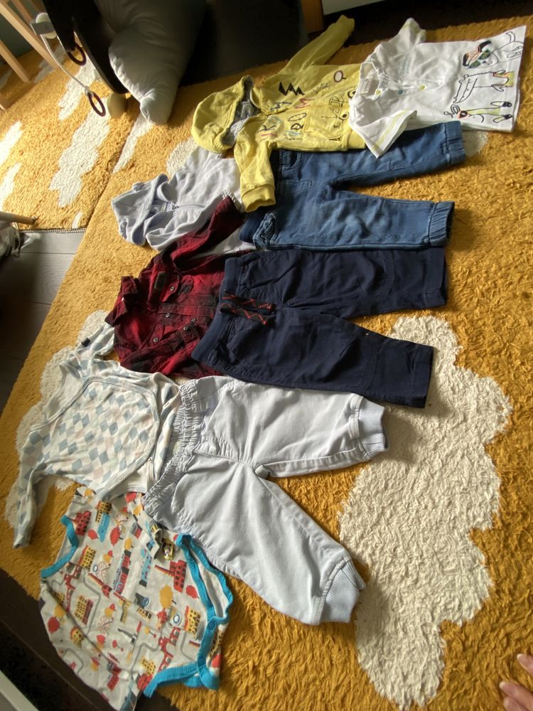 Komplet zestaw Newbie Smyk H&M Benetton Coccodrillo 68 bluza spodnie