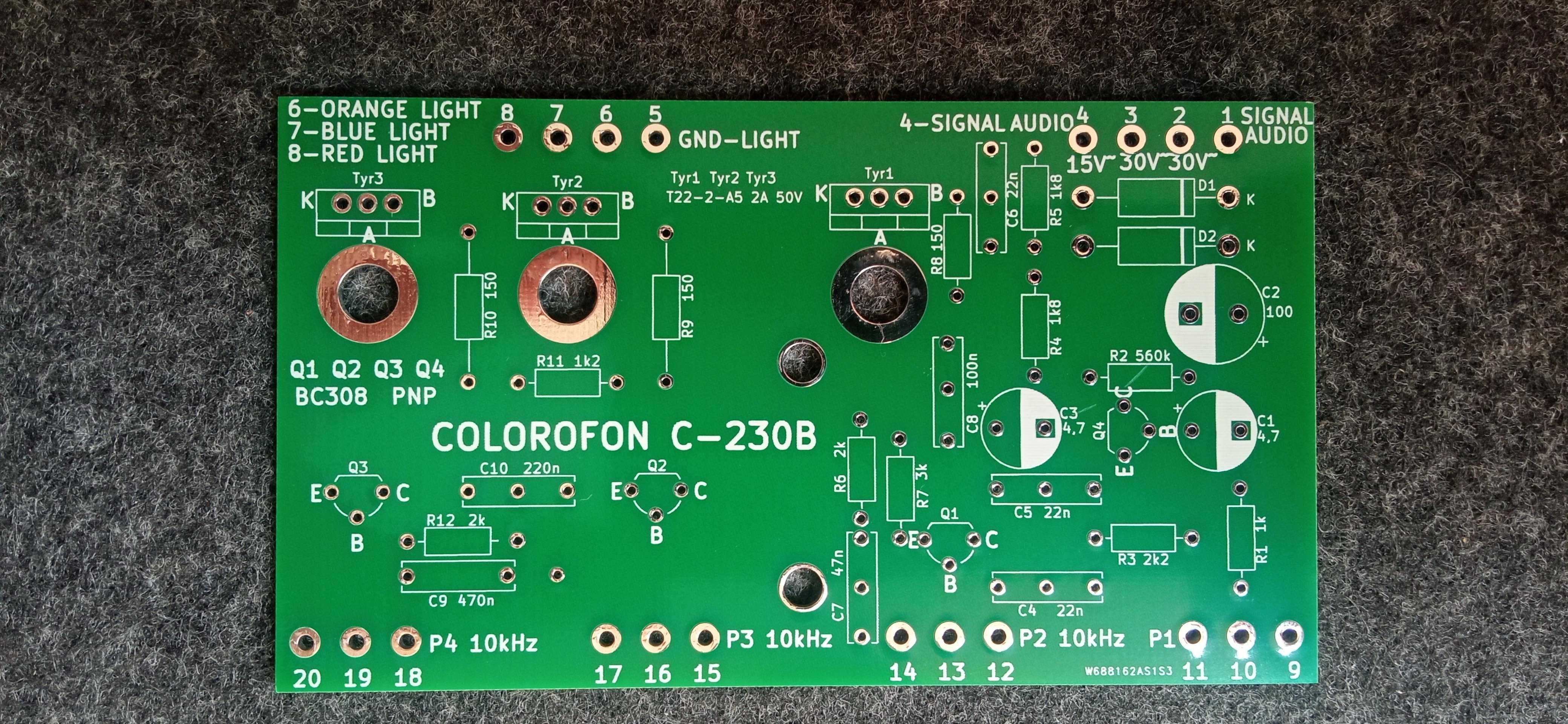 Sprzedam płytkę PCB do colorofonu C-230B C-23B