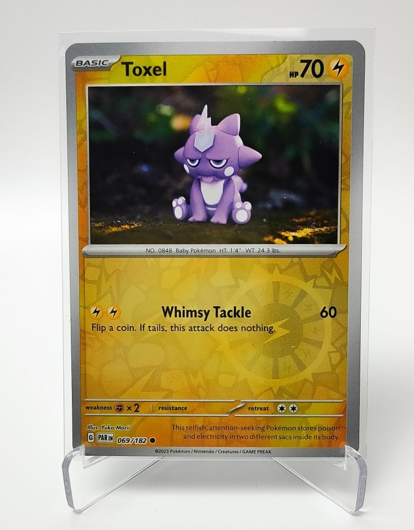 Toxel 069/182 reverse holo karta pokemon Paradox Rift