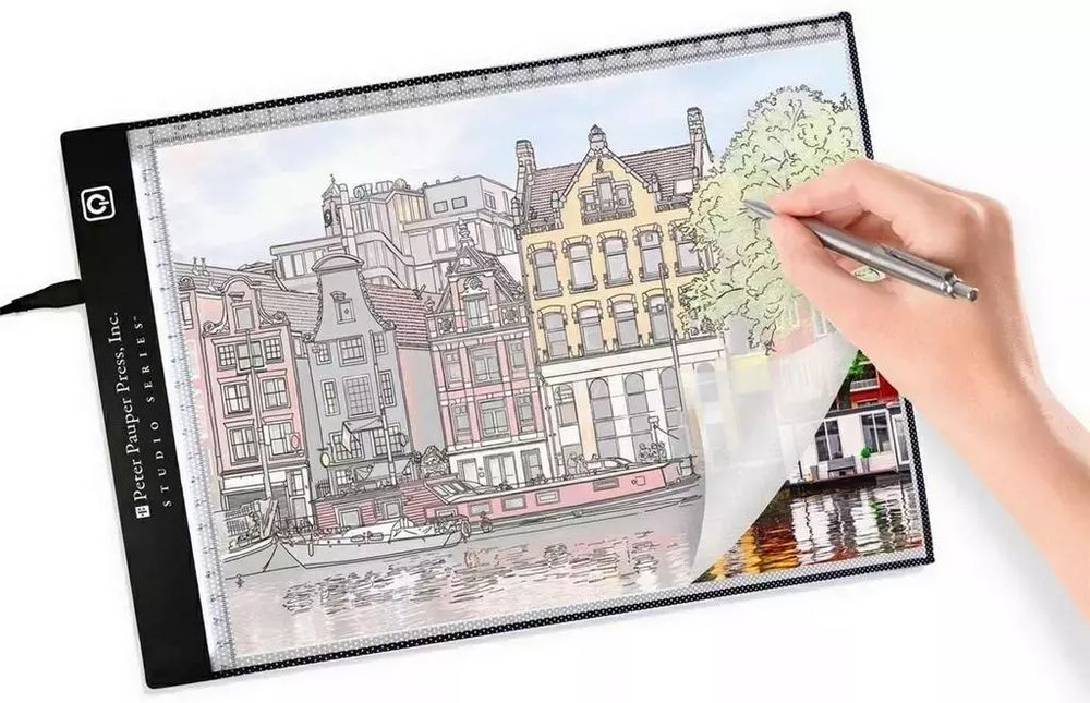 Tablica A4 do rysowania kreślarska LED. Peter Pauper Press