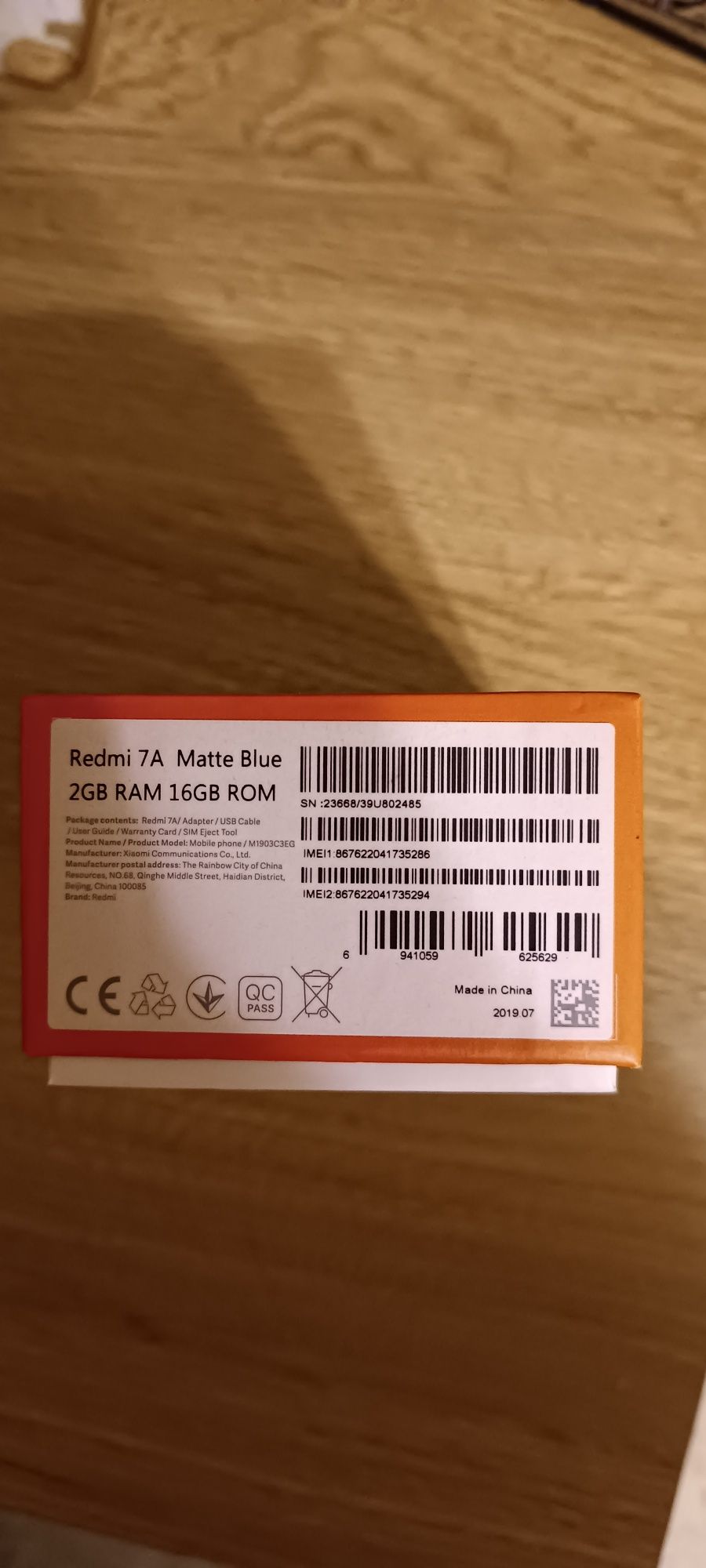 Xiaomi redmi 7A 2/16