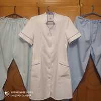 Медицинскй халат  размер 46-48 и брюки 52-54