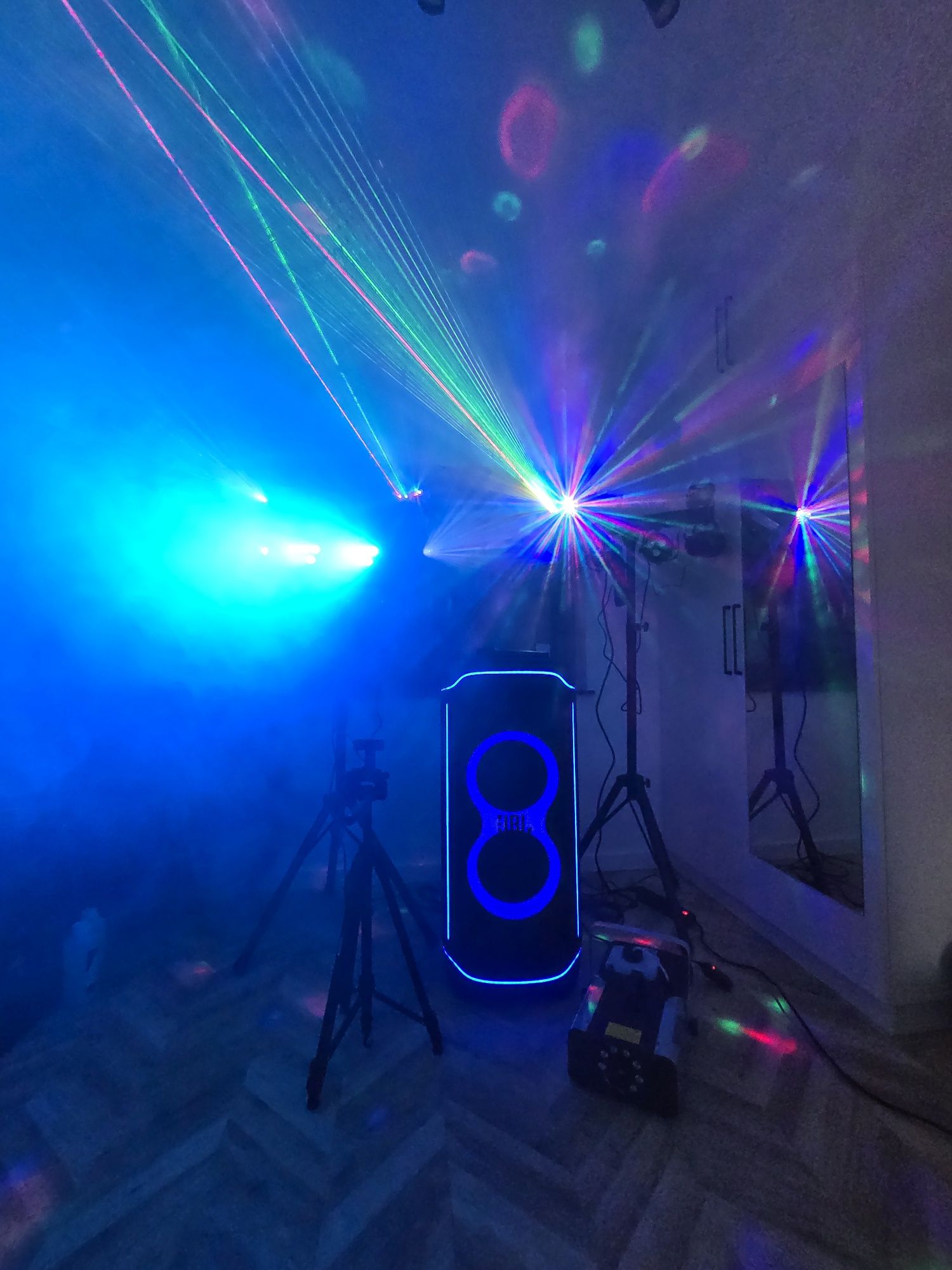 Nagłośnienie Głośnik DJ  audio JBL Partybox 1.1kW Wynajem Leszno Góra