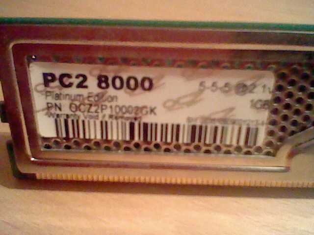 продам оперативная память ocz ddr2 1x1 2gb