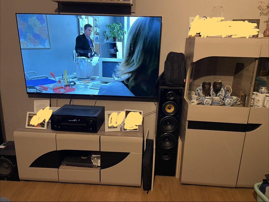 Szafka pod TV RTV + szafa witryna stan BDB