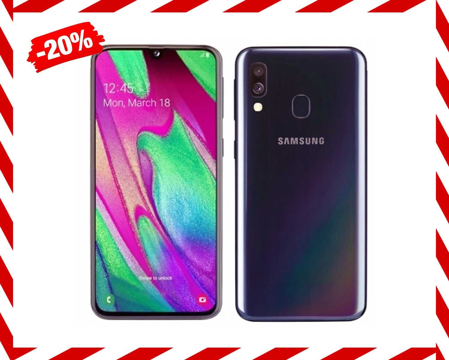 NOWY TELEFON Samsung Galaxy A40 A405 +Szybka Ładowarka + Gratis