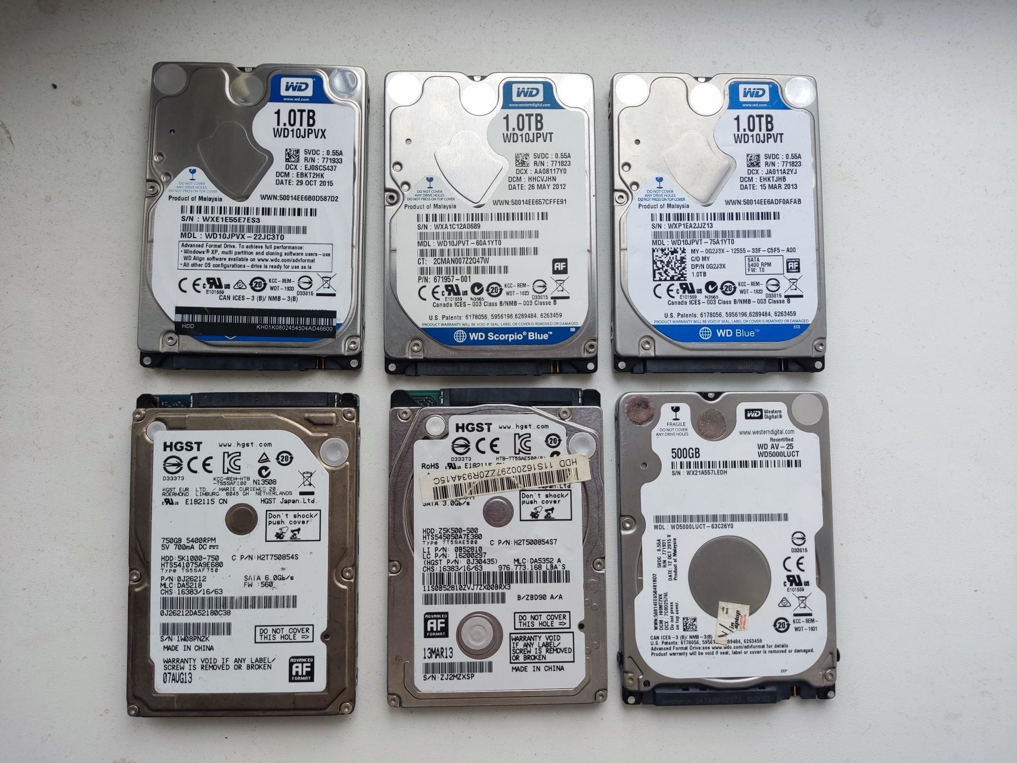 Жёсткий диск HDD 1tb 500gb Wd hitachi western digital