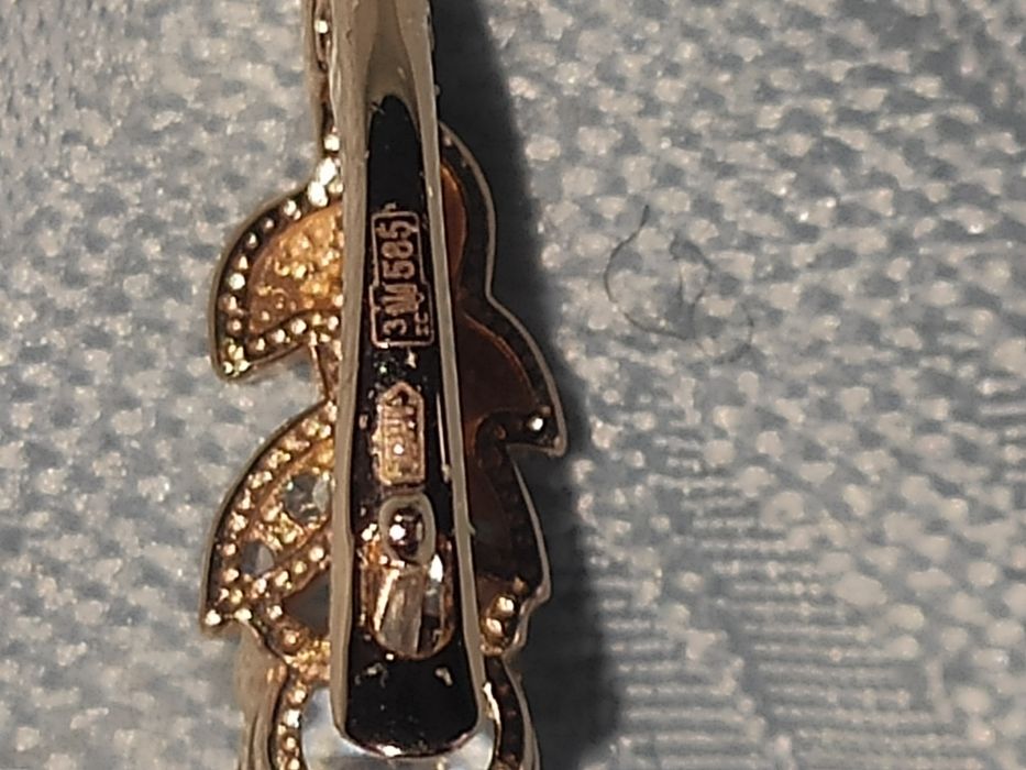 Серёжки золото 585 проба.