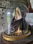 Figurka Matki Bożej szklana kopuła klosz lalka