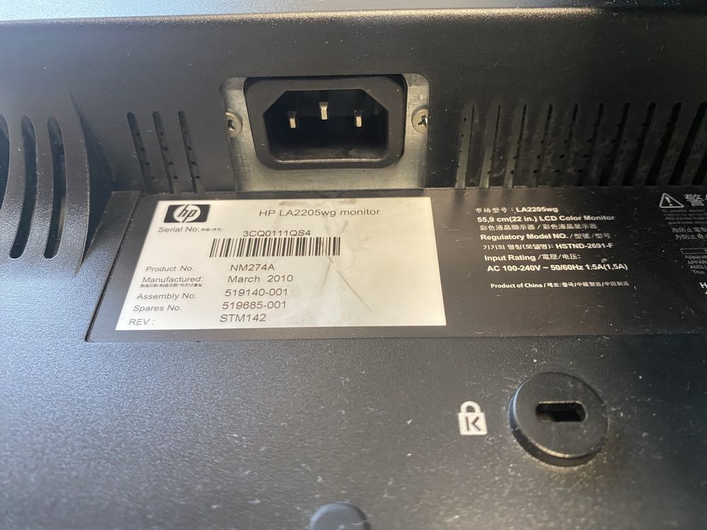 Monitor HP de 22 polegadas