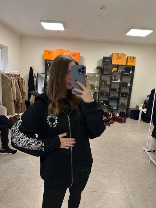 Кофта chrome hearts худи кофта черная хром