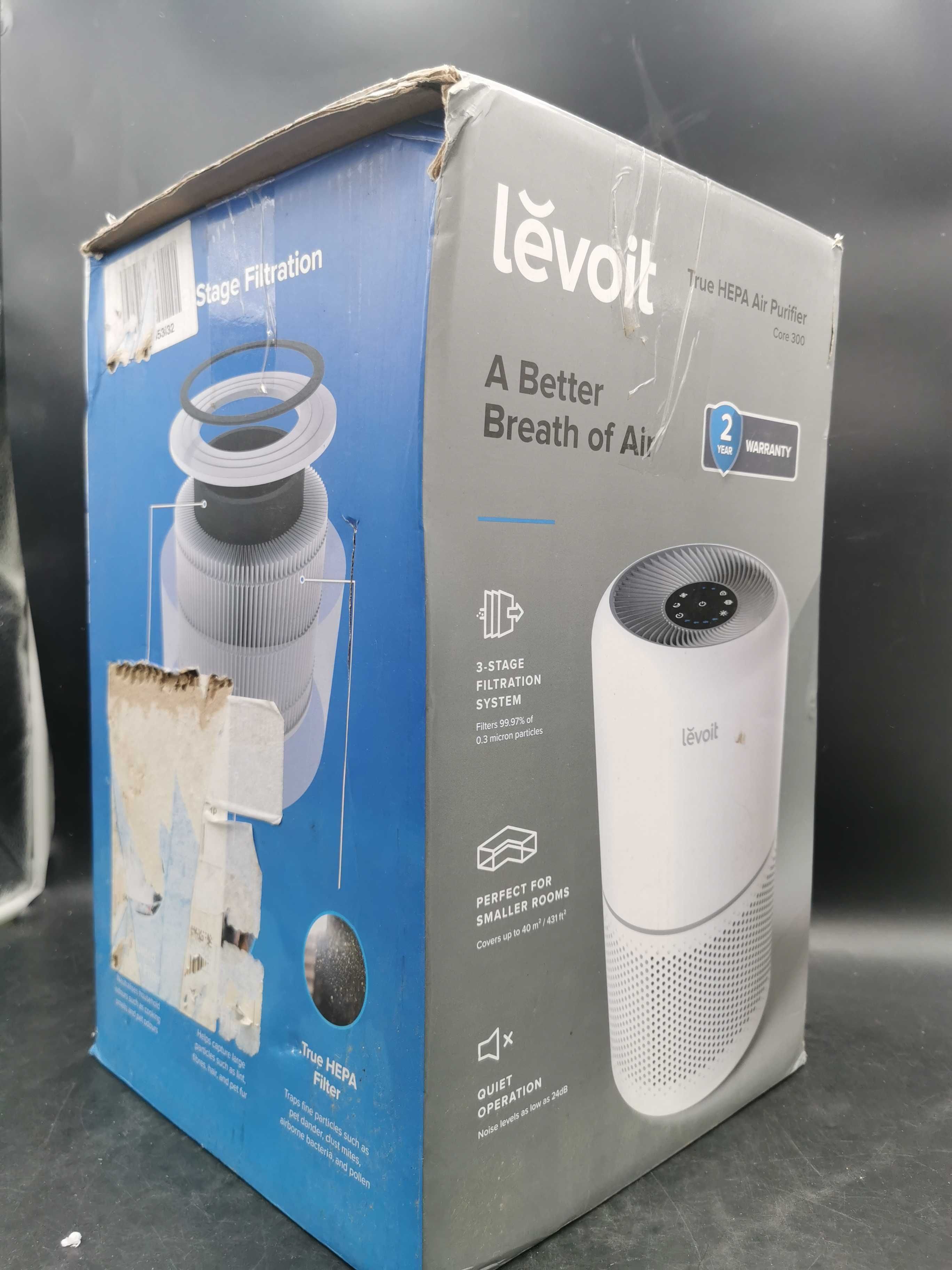 Levoit Core 300, Oczyszczacz Powietrza dla Alergików, Biały, 33W, 24dB