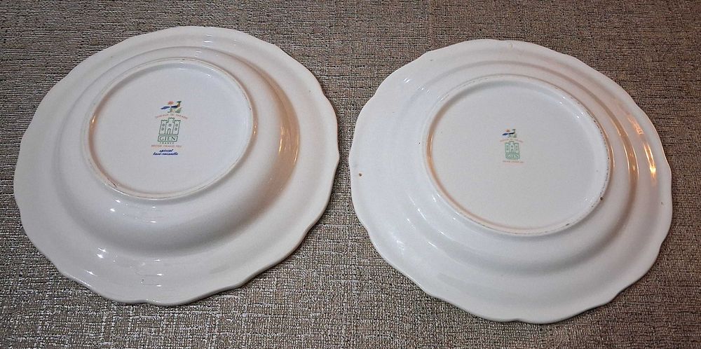 2 pratos vintage 1978 Gien - France