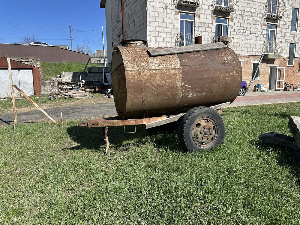 Причіп Бочка на колесах 5 кубів з можливим підігрівом ємність 5000літр