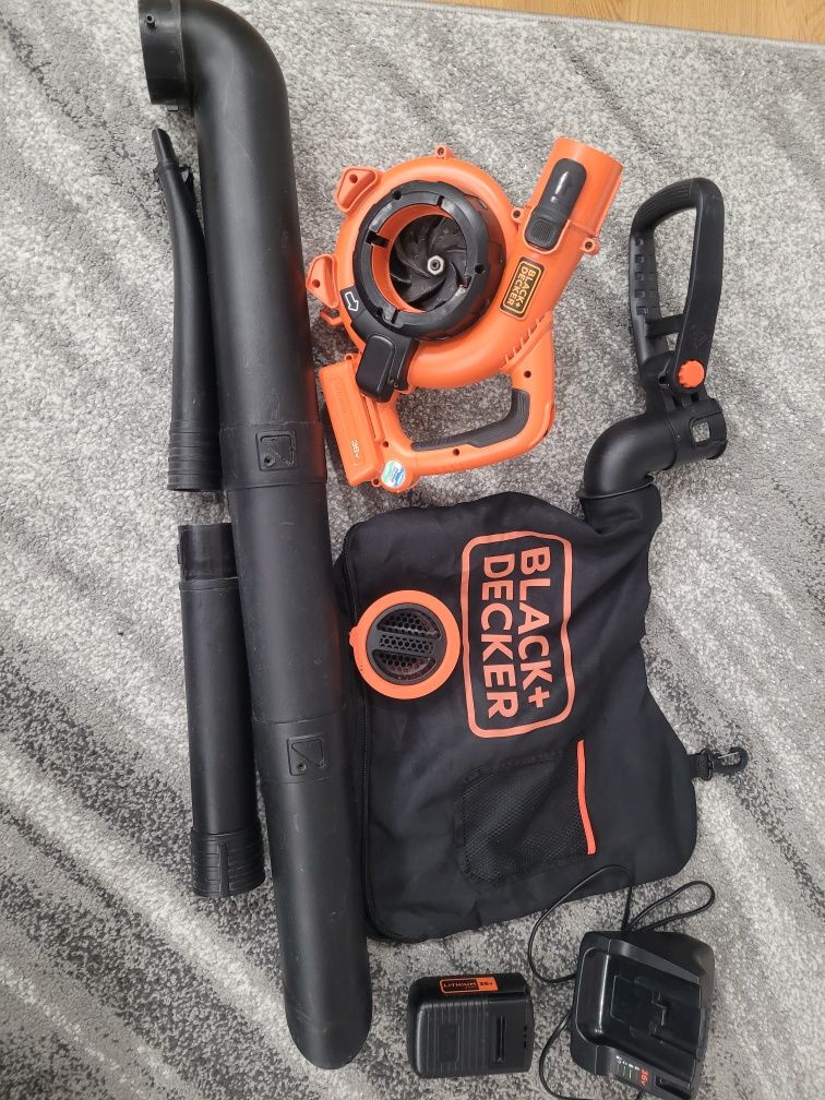 Black & Decker 36V akumulorowy odkurzacz do liści dmuchawa