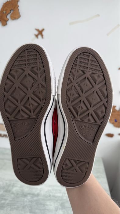 Кеди Converse червоні 37р. (6.5, стопа 23.5)