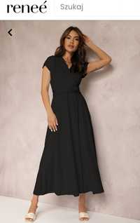 Sukienka długa czarna L