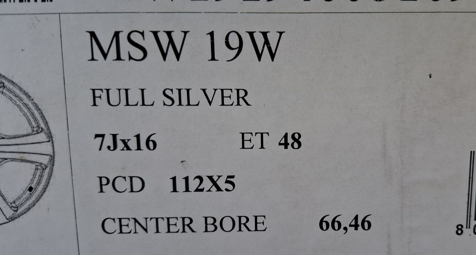 4x Alufelgi 16" NOWE 5x112 OZ MSW + czujniki