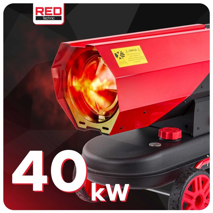 Nagrzewnica olejowa spalinowa dmuchawa termostat lcd grzejnik 40kw