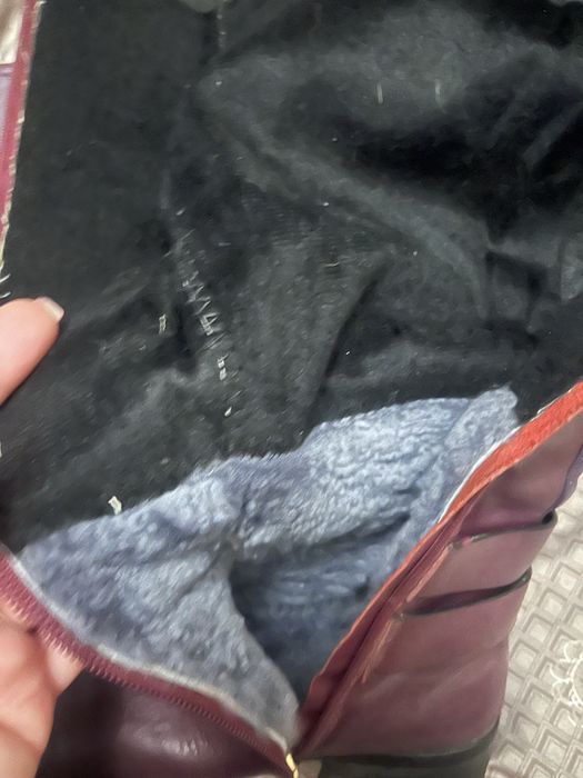 Сапоги зимние натуральная кожа на широкую голень