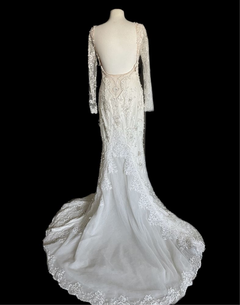 Suknia ślubna typu „rybka”rozmiar M vintage retro
