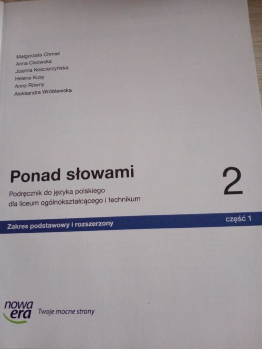 Język polski ponad słowami 2 część 1