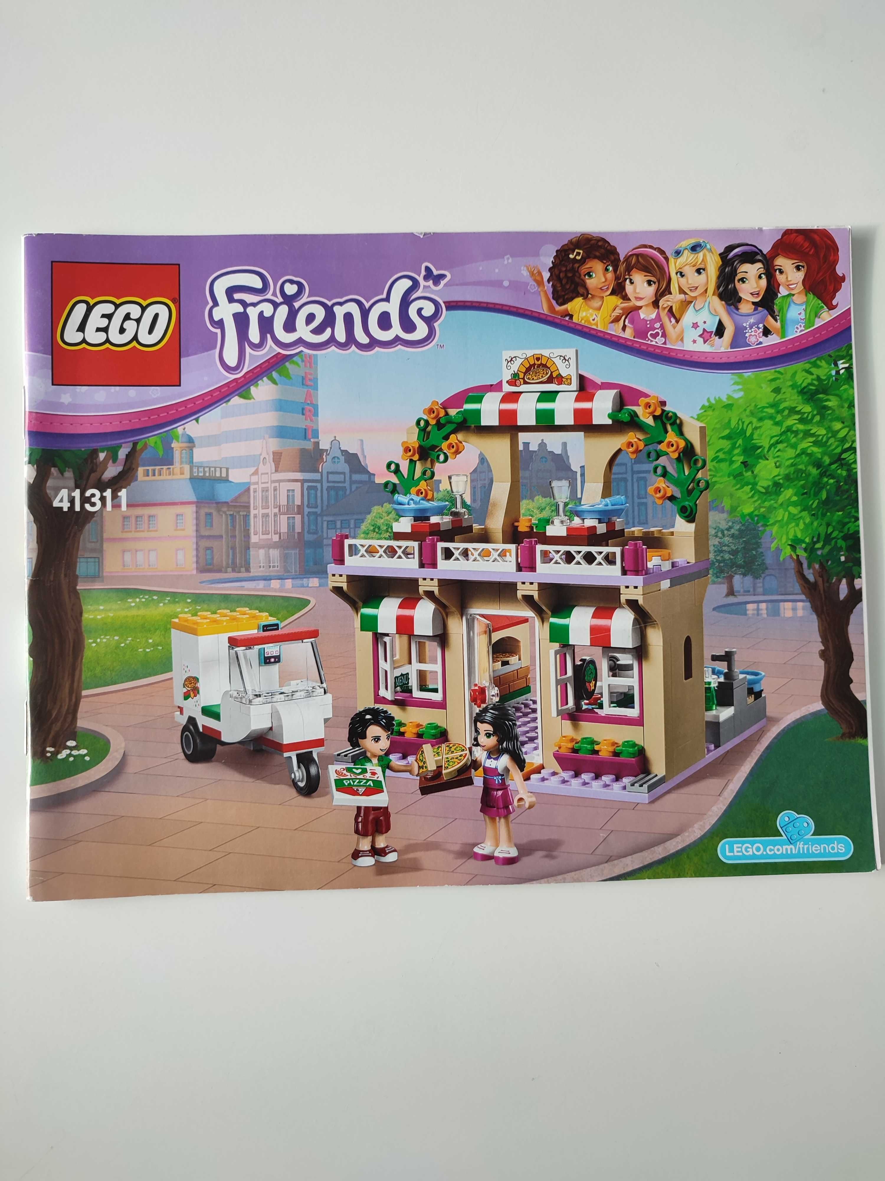 Lego Friends 41311 Pizzeria w Heartlake kompletny z instrukcją