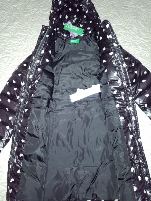 Casaco comprido penas BENETTON NOVO