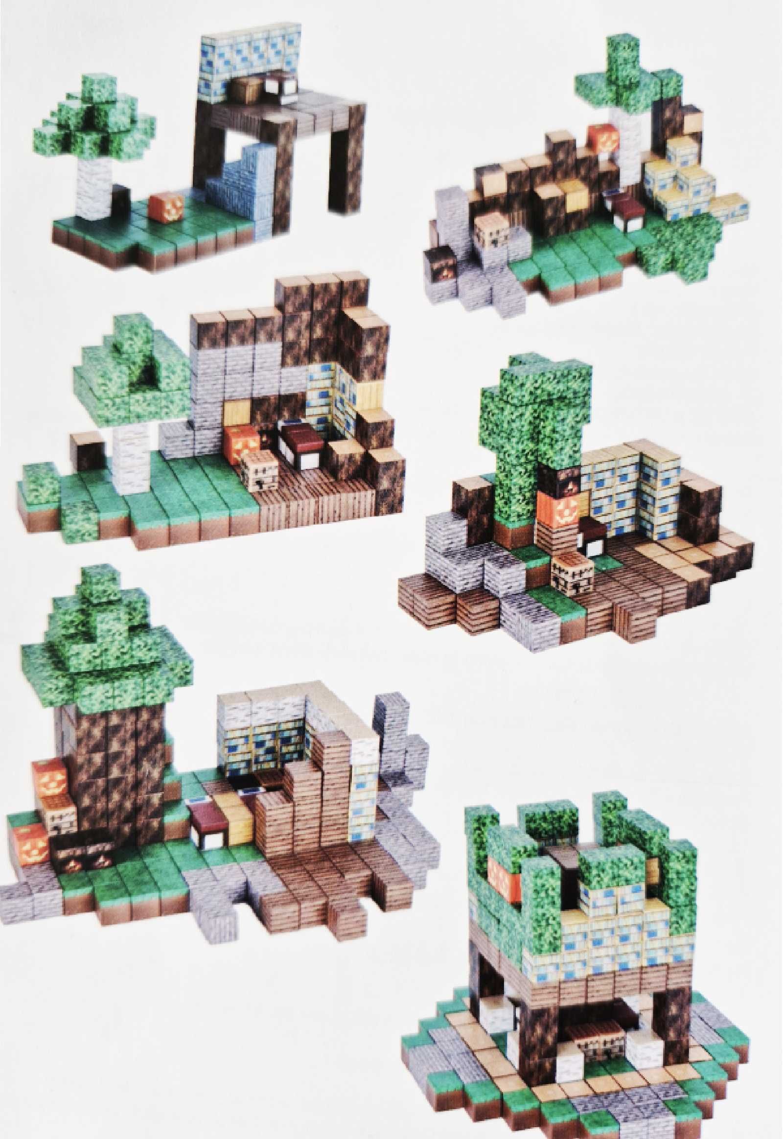 Magnetyczne Klocki 128 szt w stylu Minecraft duże bloki