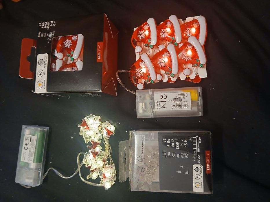 Гирлянда фонарики новогодние