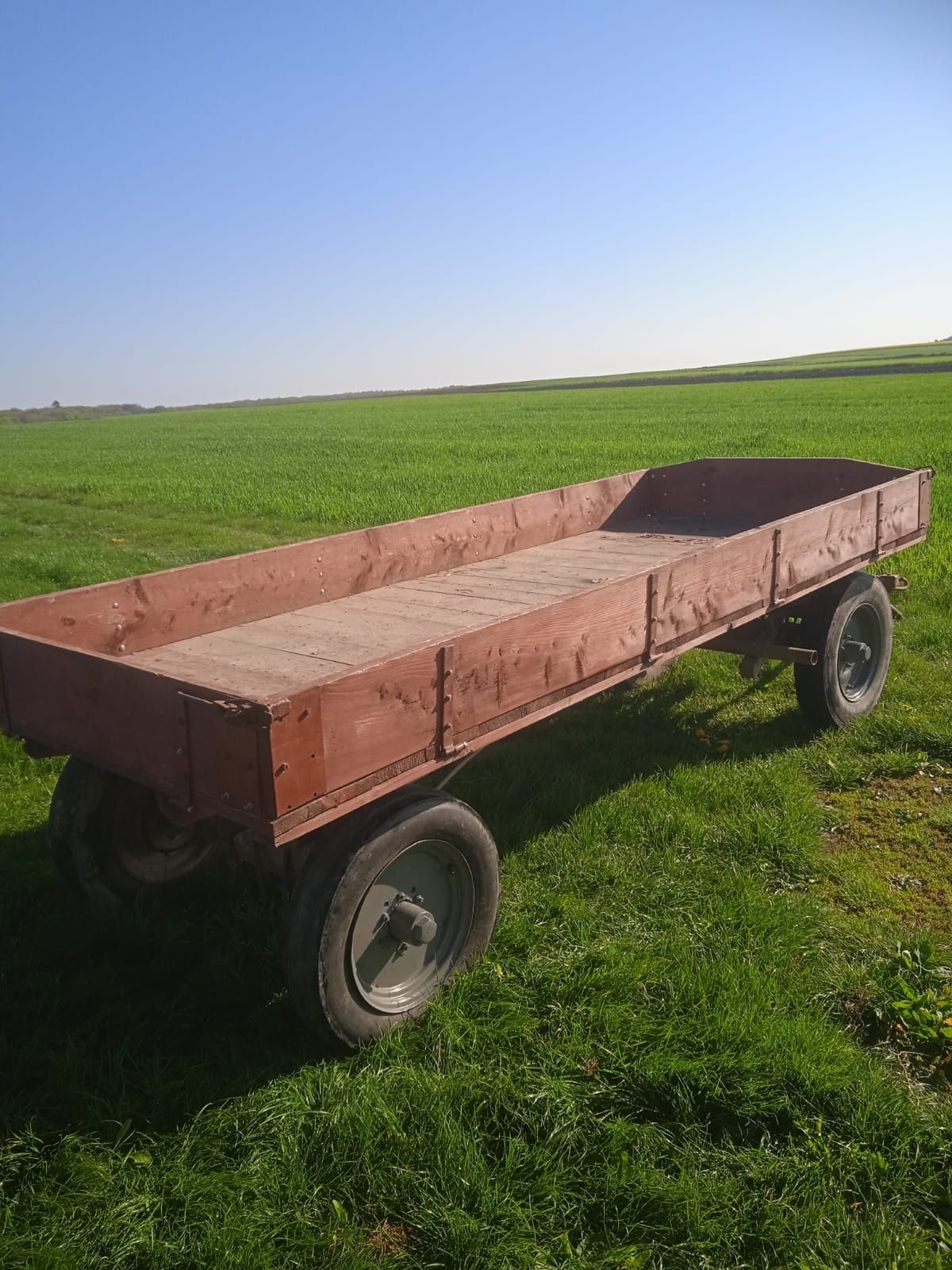 Wóz drewniany do traktora